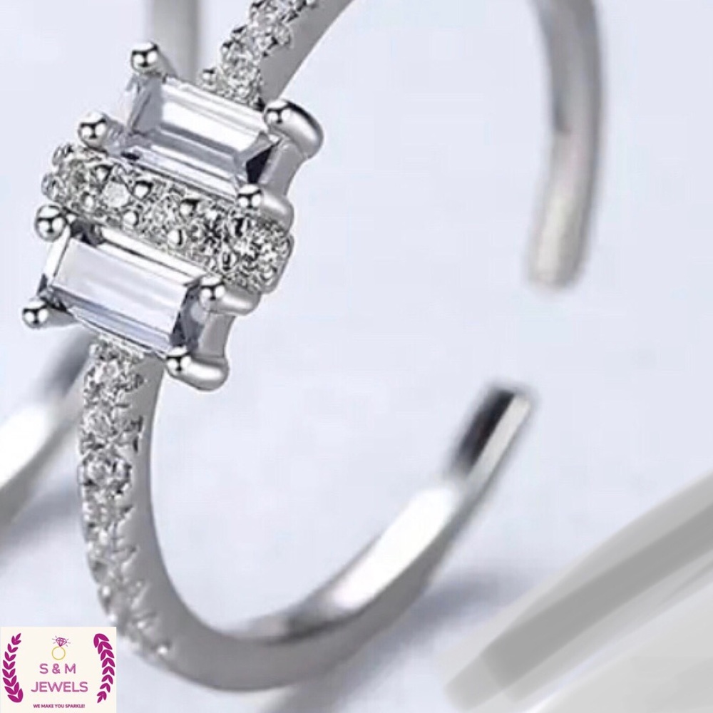 Real 925 sterling silver white gorgeous ring